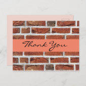 Dank aan de nieuwe klant. Briefkaart (Voorkant / Achterkant)