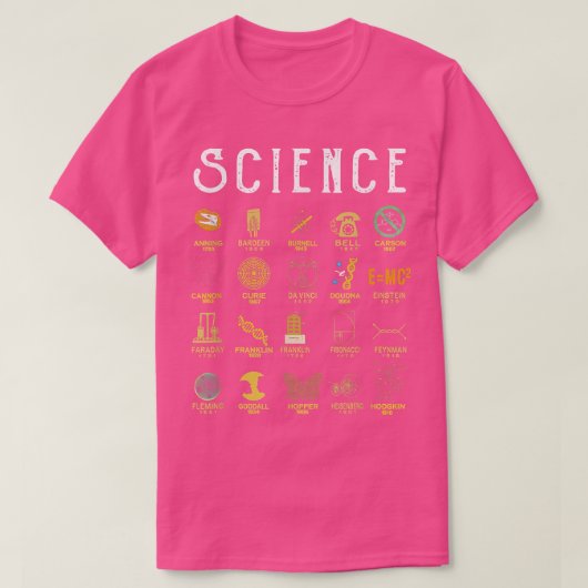 Dank aan de Science Formula Physics Wiskunde Chemi T-shirt (Design voorkant)