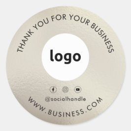 Dank aan de Stickers van Business Logo Social Medi