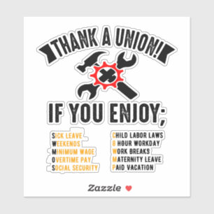 Dank aan de Unie Sticker
