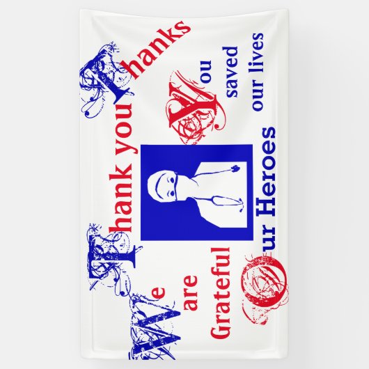 DANK AAN DE VERPLEEGKUNDIGEN, ARTSEN EN EERSTE HUL SPANDOEK (Verticaal)