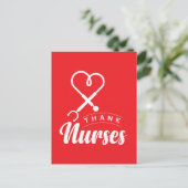 Dank aan de Verpleegkundigen Briefkaart (Staand voorkant)