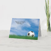 dank aan de voetbal coach kaart (Voorkant)