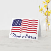 Dank aan een Veteraan Kaart (Gele Bloem)