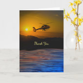 Dank aan helikoptervluchtinstructeur kaart (Gele Bloem)