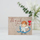 Dank aan het Briefkaart van de arts (Staand voorkant)