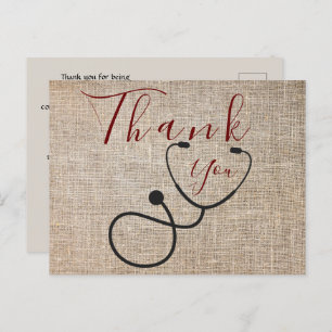 Dank aan het Briefkaart van de arts