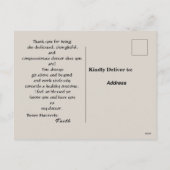 Dank aan het Briefkaart van de arts (Achterkant)