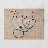 Dank aan het Briefkaart van de arts (Voorkant)