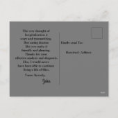 Dank aan het Briefkaart van de arts (Achterkant)