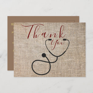 Dank aan het Briefkaart van de arts