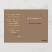 Dank aan het Briefkaart van de arts (Achterkant)