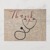Dank aan het Briefkaart van de arts (Voorkant)