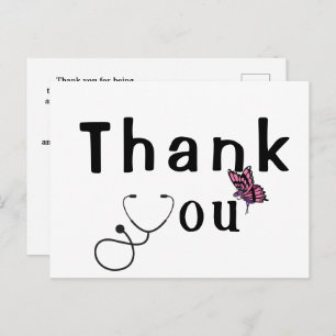 Dank aan het Briefkaart van de arts