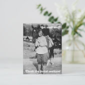 Dank aan het Briefkaart van de Postwerknemers (Staand voorkant)