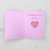 Dank aan mijn dansleraar: Balletschoenen Bedankkaart (Binnen)