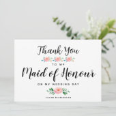 Dank aan mijn getuige | Getuige Bedankkaart (Staand voorkant)