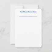 Dank aan mijn Oncology Team! Bedankkaart (Achterkant)