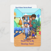 Dank aan mijn Oncology Team Note Kaart (Voorkant / Achterkant)