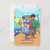 Dank aan mijn Oncology Team Note Kaart (Voorkant)