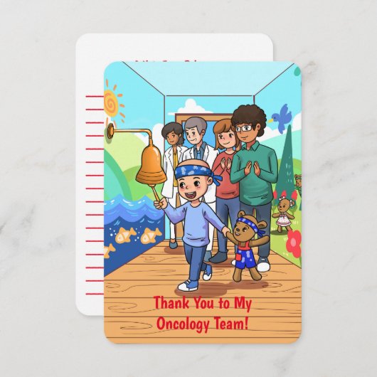 Dank aan mijn Oncology Team Note Kaart (Voorkant / Achterkant)