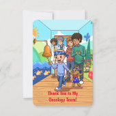 Dank aan mijn Oncology Team Note Kaart (Voorkant)