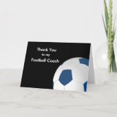 Dank aan mijn Voetbal & Football Coach Bedankkaart (Voorkant)