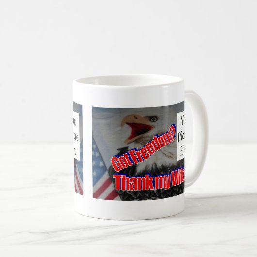 Dank aan mijn vrouw koffiemok (Voorkant rechts)