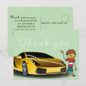 Dank aan monteur  briefkaart (Voorkant / Achterkant)