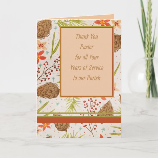 Dank aan pastoor kaart (Voorkant)