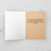 Dank aan pastoor kaart (Binnen)