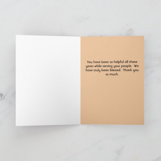 Dank aan pastoor kaart (Binnen)