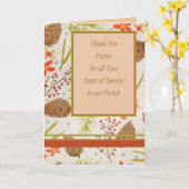 Dank aan pastoor kaart (Gele Bloem)