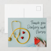 dank aan uw arts en verpleegkundige briefkaart (Voorkant / Achterkant)