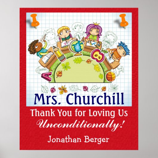 Dank aan uw leraar - SRF Poster (Voorkant)