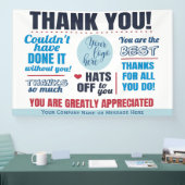 Dank Appreciatie Vrijwilligers Staf Spandoek (Beurs)