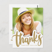 Dank bij afstuderen | Handgeschreven ontwerp over Briefkaart (Voorkant / Achterkant)