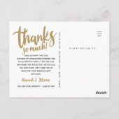 Dank bij afstuderen | Handgeschreven ontwerp over Briefkaart (Achterkant)