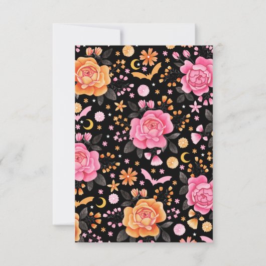 Dank Boo Halloween Party Dank u Bedankkaart (Achterkant)