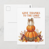 Dank - Christelijk Briefkaart (Voorkant / Achterkant)