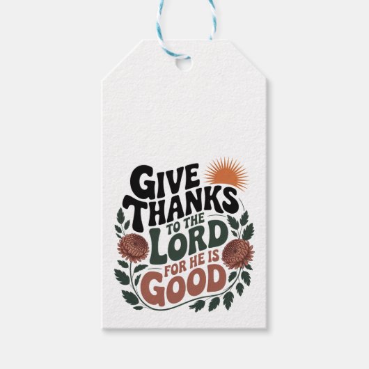 Dank - Christelijk Cadeaulabel (Voorkant)