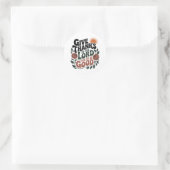 Dank - Christelijk Ronde Sticker (Tas)