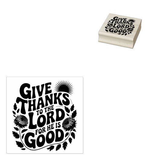Dank - Christelijk Rubberstempel (Gestempeld)