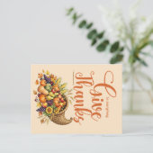 Dank Christian Thanksgiving  Briefkaart (Staand voorkant)