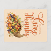 Dank Christian Thanksgiving  Briefkaart (Voorkant)