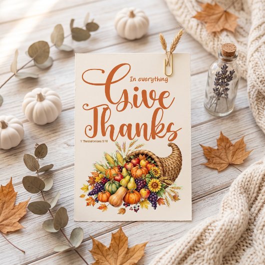Dank Christian Thanksgiving  Briefkaart
