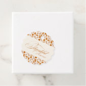 Dank Client Thanksgiving | Elegante Herfst Bedankjes Labels (In situ)