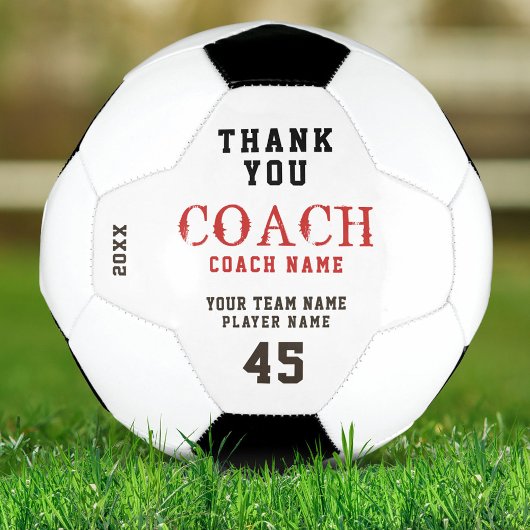 Dank Coach Naam Team Nummer Voetbal