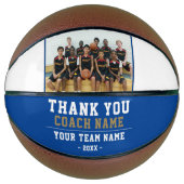 Dank coach teamnaam foto basketbal (Voorkant)