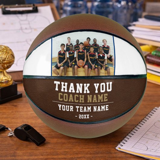 Dank coach teamnaam foto basketbal